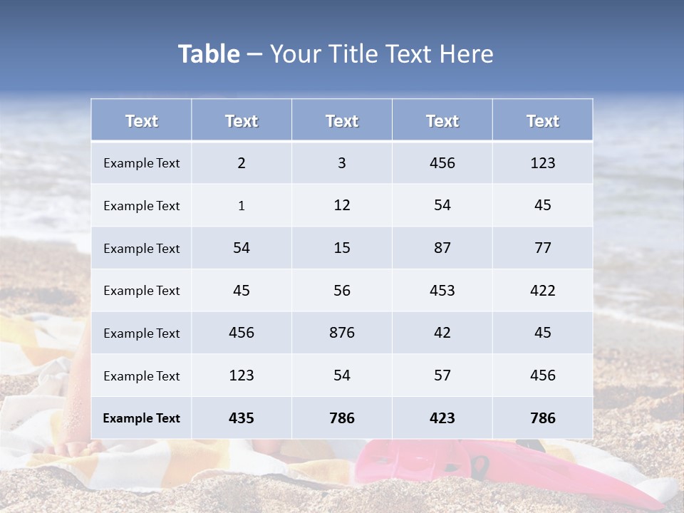 Mask Kid Towel PowerPoint Template