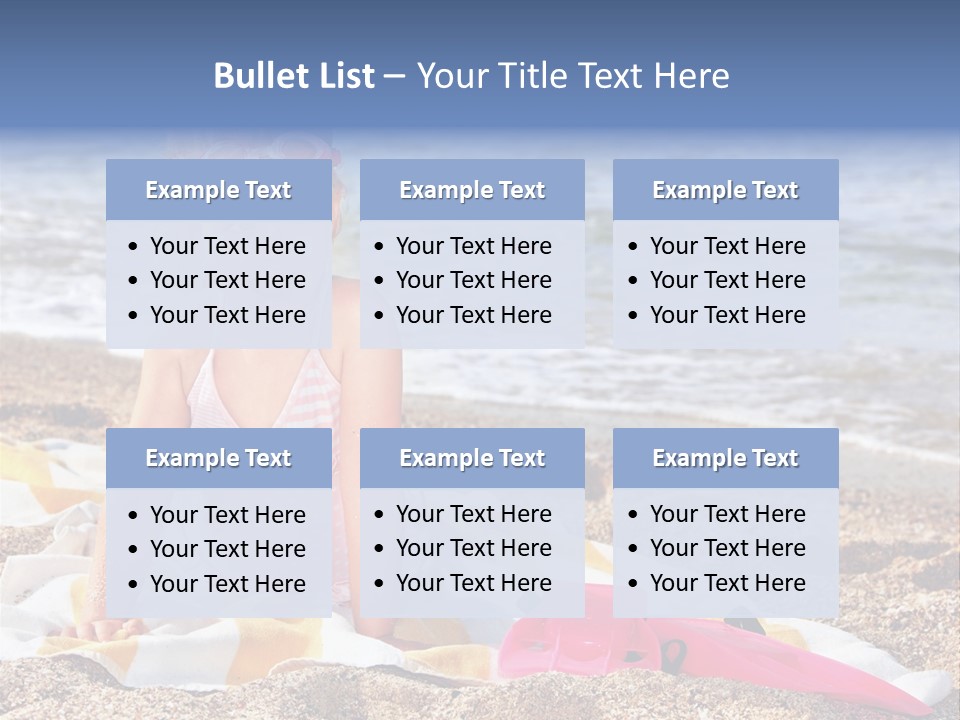 Mask Kid Towel PowerPoint Template