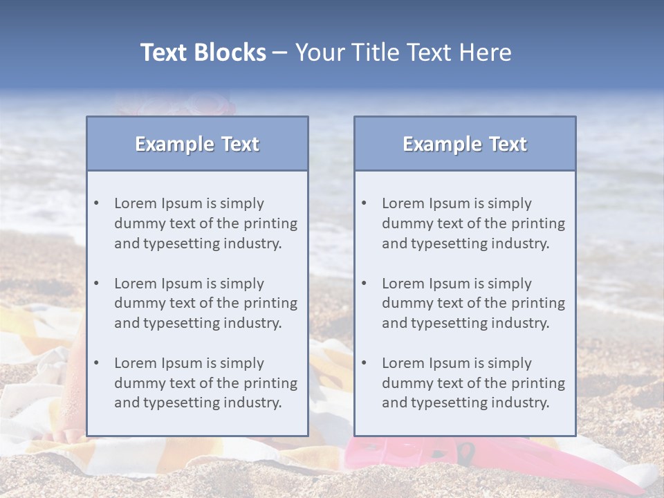 Mask Kid Towel PowerPoint Template