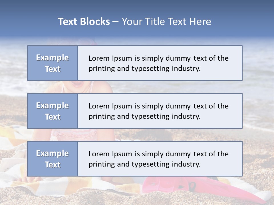 Mask Kid Towel PowerPoint Template