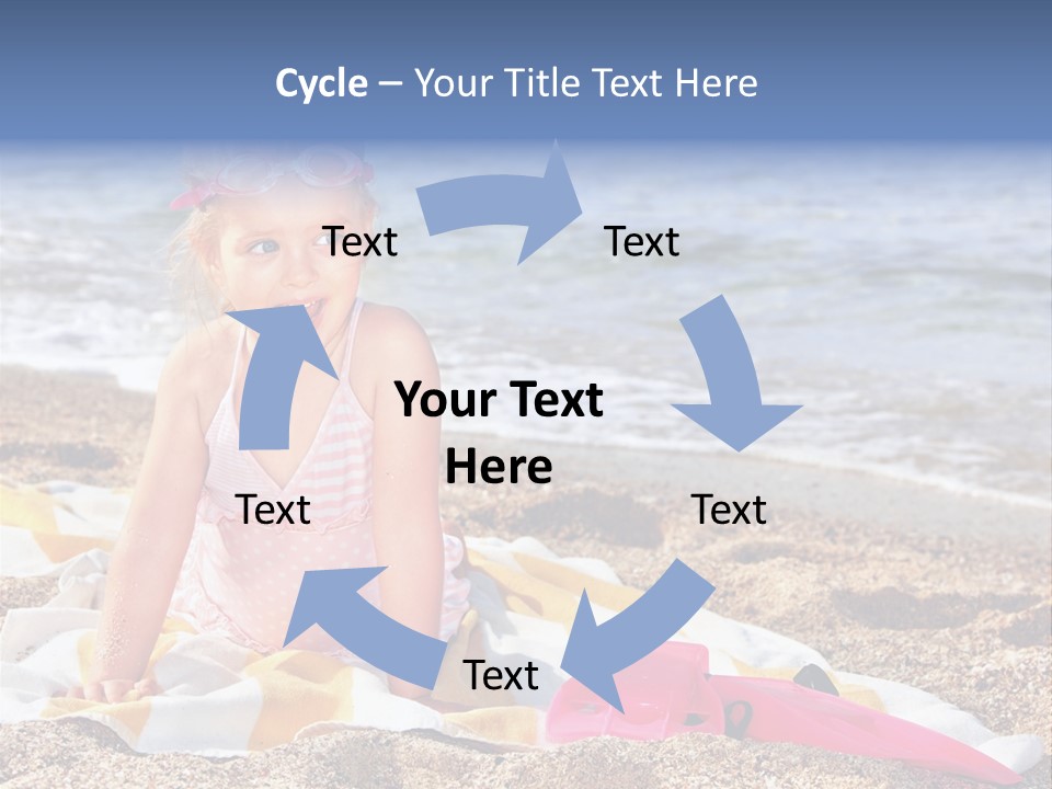 Mask Kid Towel PowerPoint Template