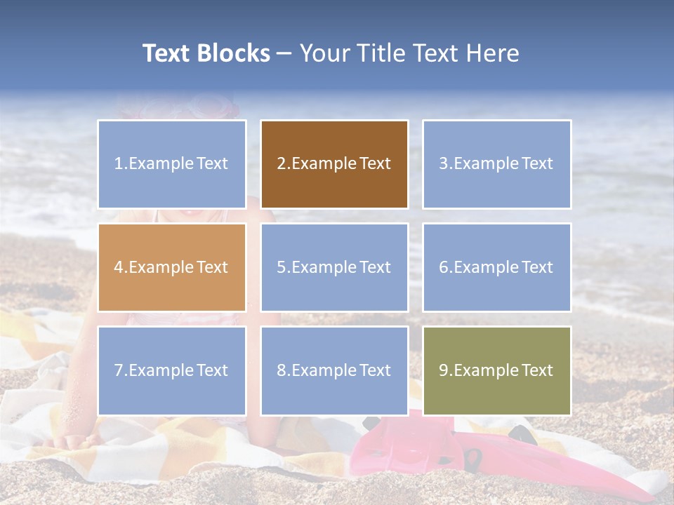 Mask Kid Towel PowerPoint Template