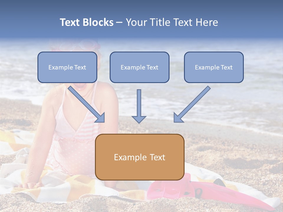 Mask Kid Towel PowerPoint Template