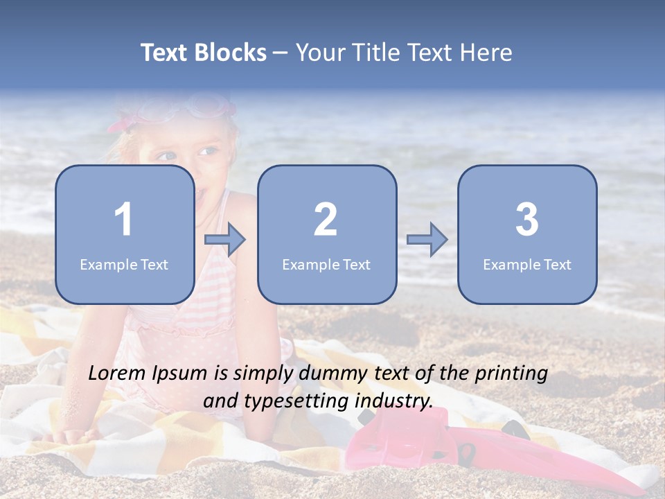 Mask Kid Towel PowerPoint Template