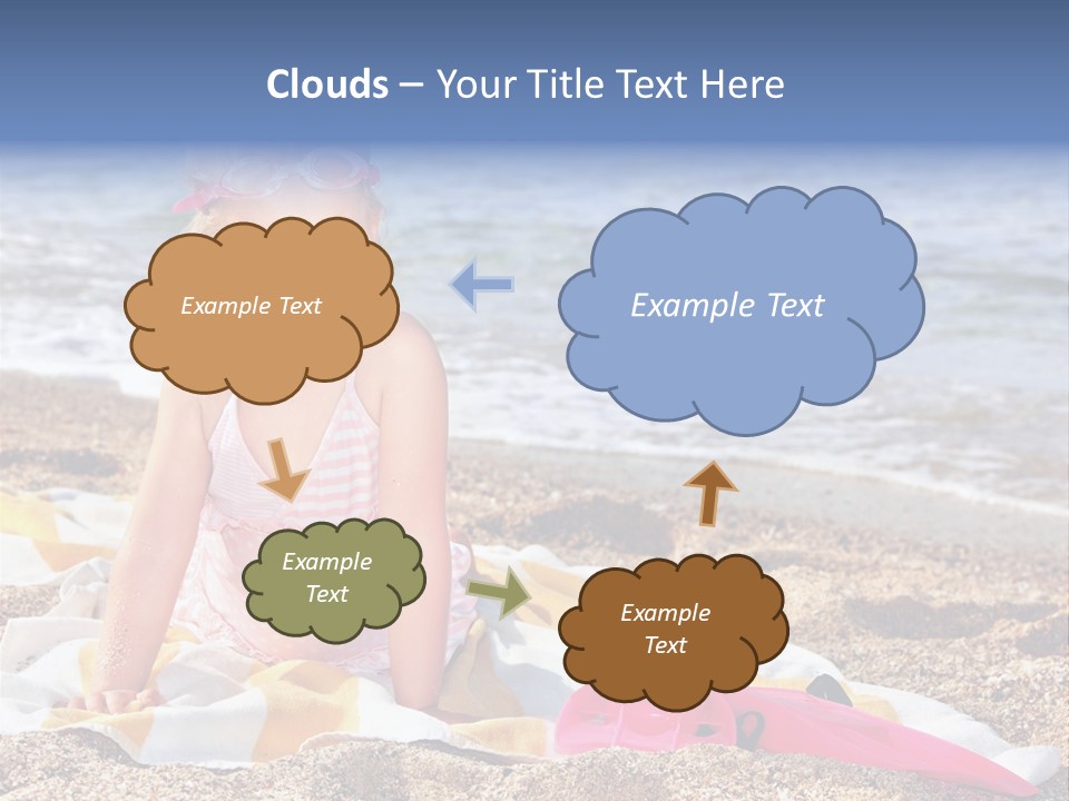 Mask Kid Towel PowerPoint Template