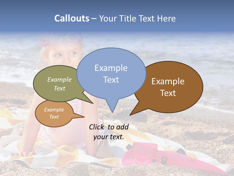 Mask Kid Towel PowerPoint Template