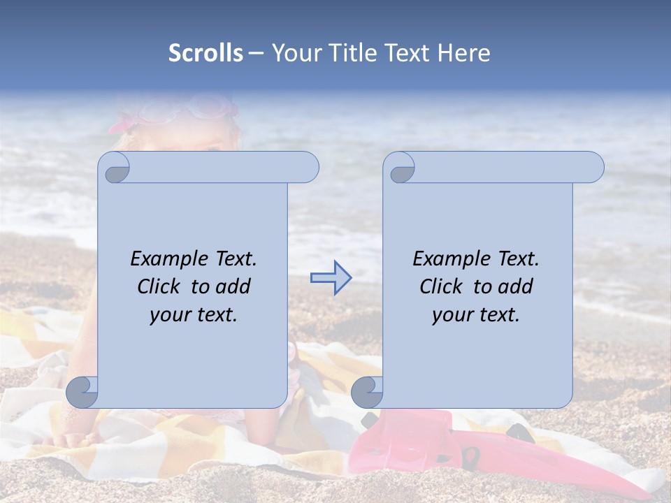 Mask Kid Towel PowerPoint Template