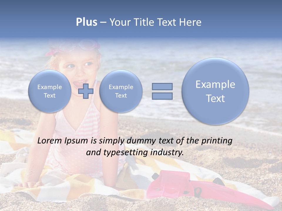 Mask Kid Towel PowerPoint Template