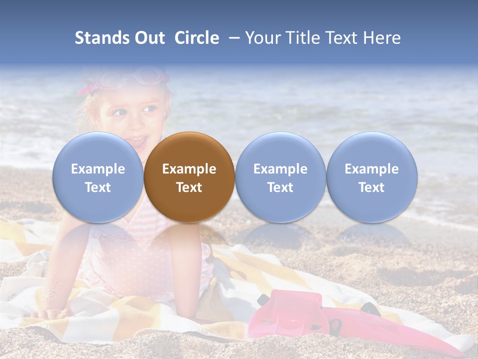 Mask Kid Towel PowerPoint Template