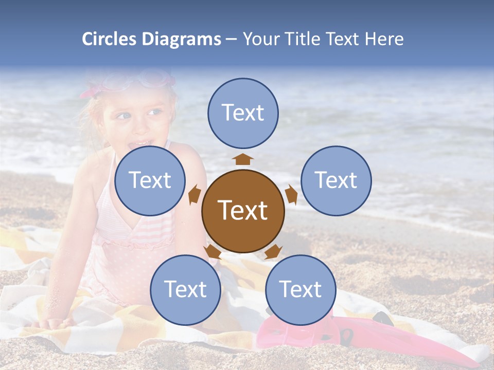 Mask Kid Towel PowerPoint Template