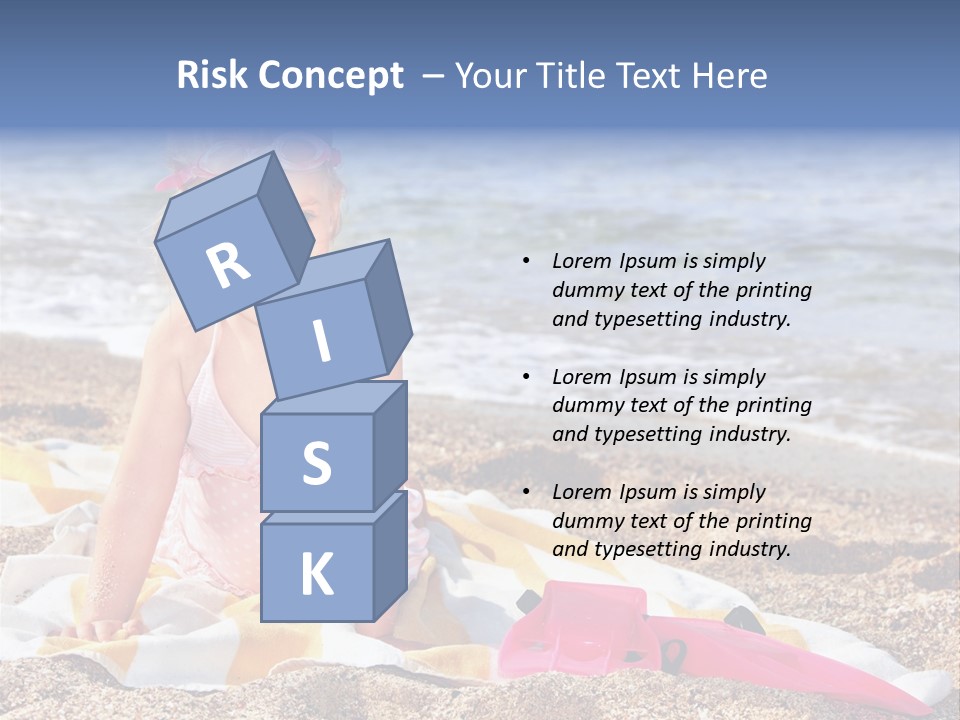 Mask Kid Towel PowerPoint Template