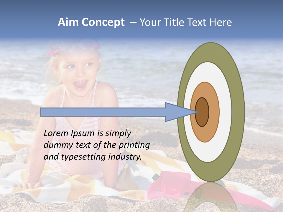 Mask Kid Towel PowerPoint Template