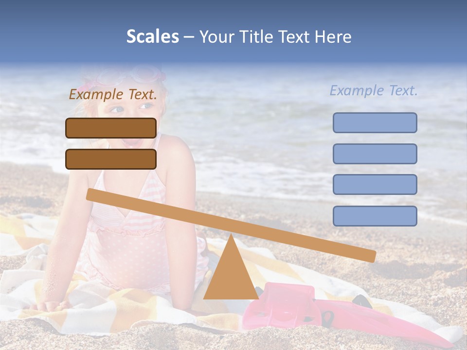 Mask Kid Towel PowerPoint Template