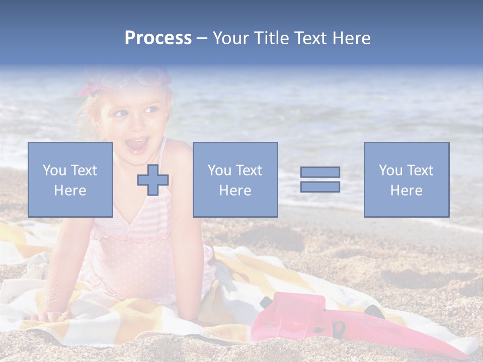 Mask Kid Towel PowerPoint Template