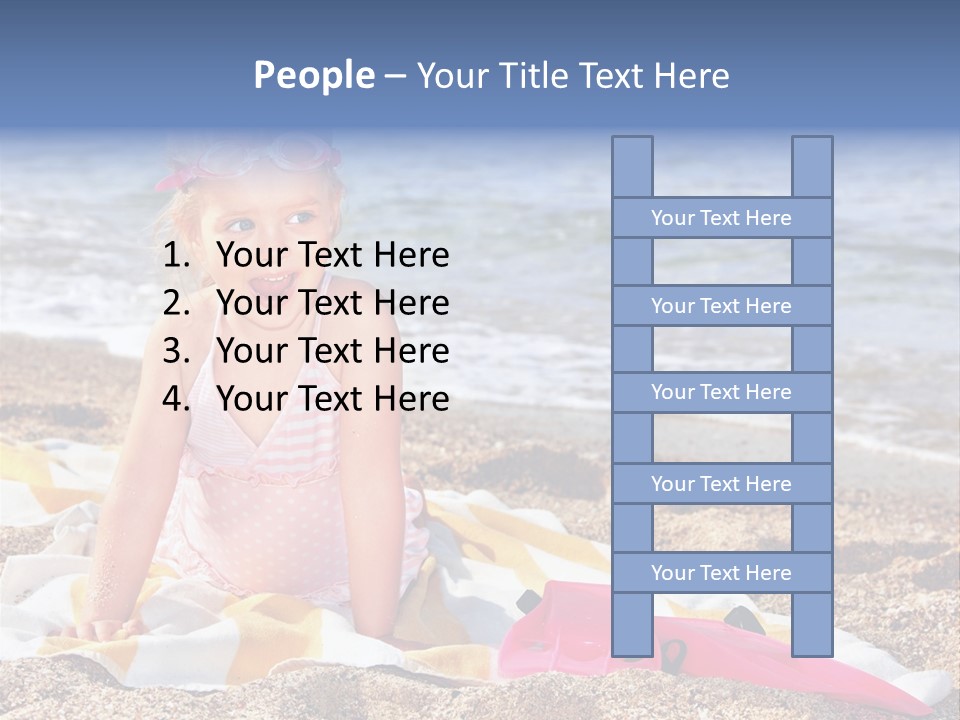 Mask Kid Towel PowerPoint Template