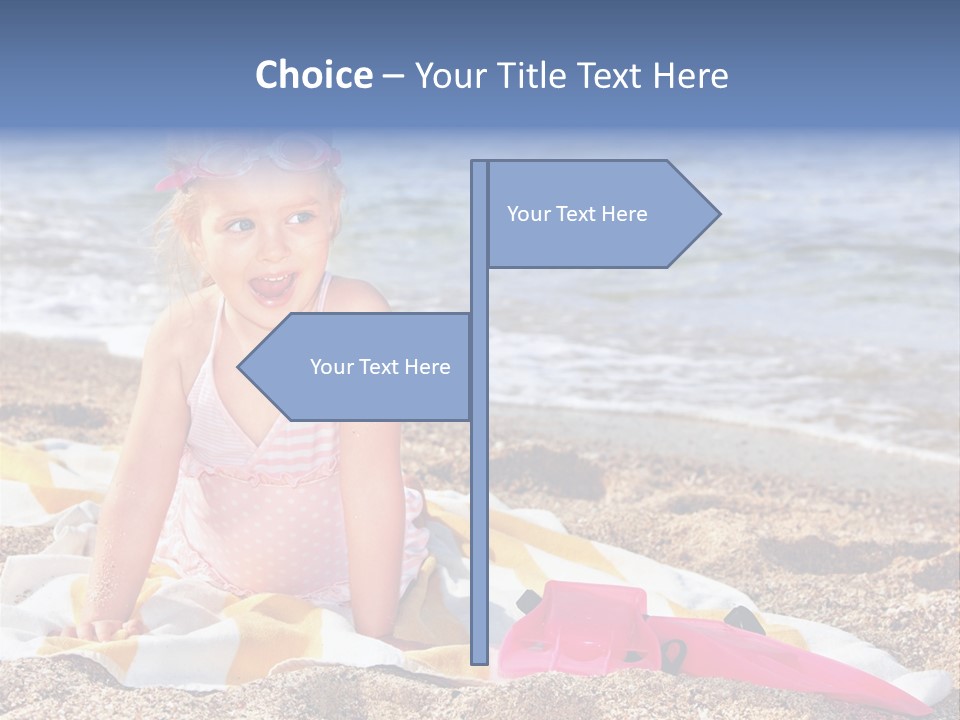 Mask Kid Towel PowerPoint Template