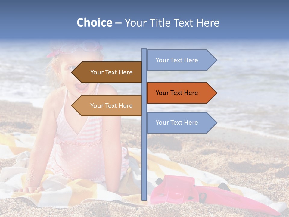 Mask Kid Towel PowerPoint Template