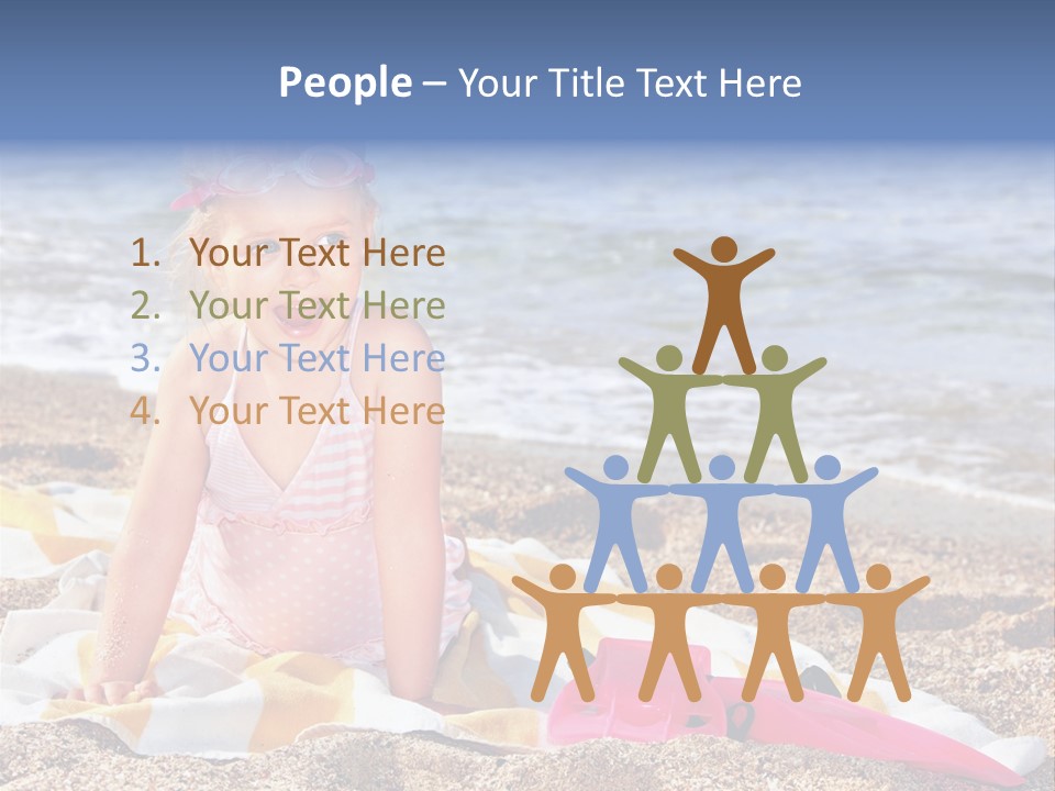 Mask Kid Towel PowerPoint Template