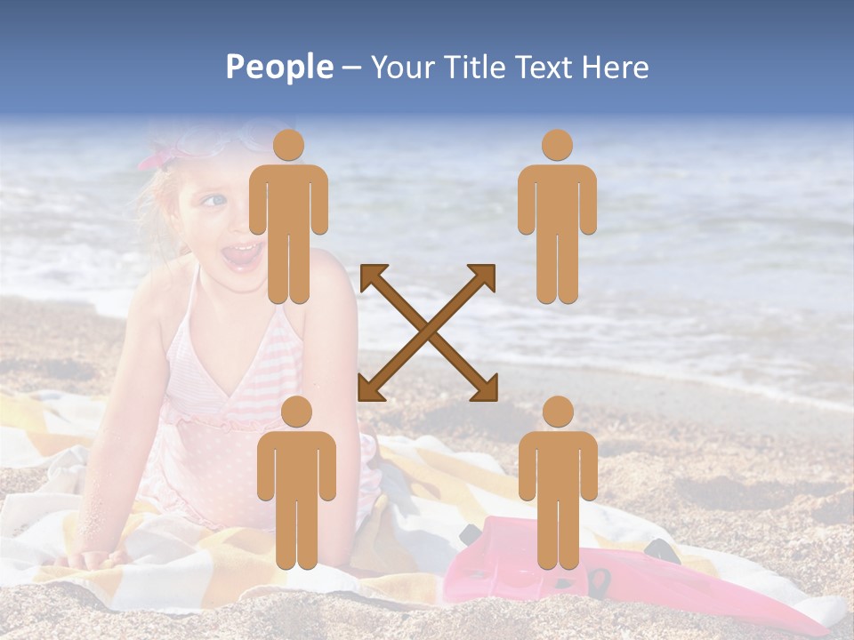 Mask Kid Towel PowerPoint Template