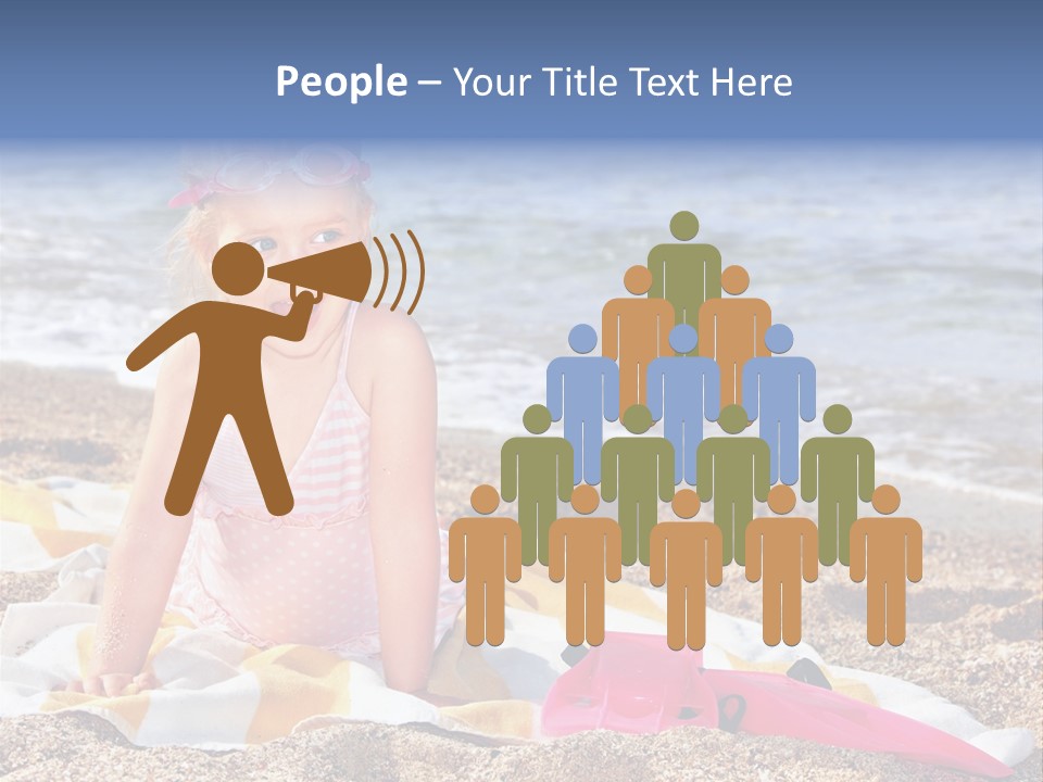 Mask Kid Towel PowerPoint Template