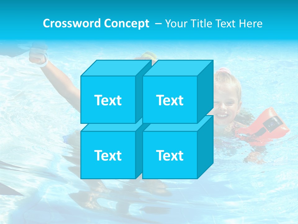 Childhood Aqua Sport PowerPoint Template