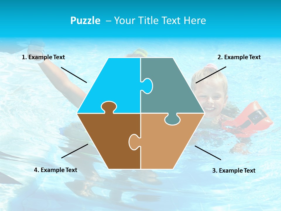 Childhood Aqua Sport PowerPoint Template