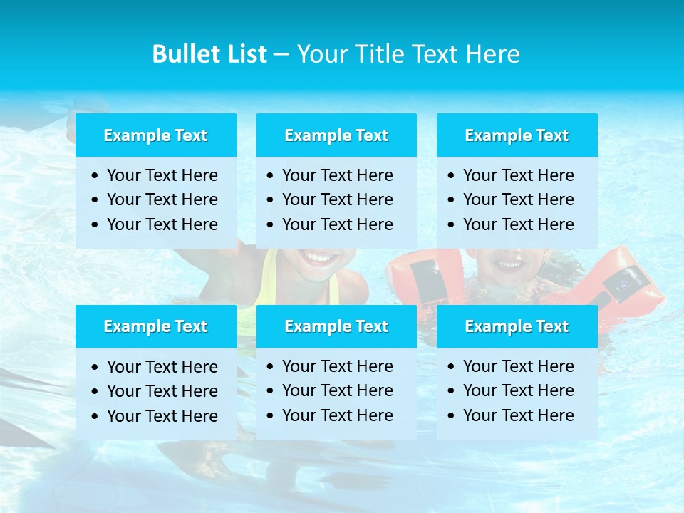 Childhood Aqua Sport PowerPoint Template