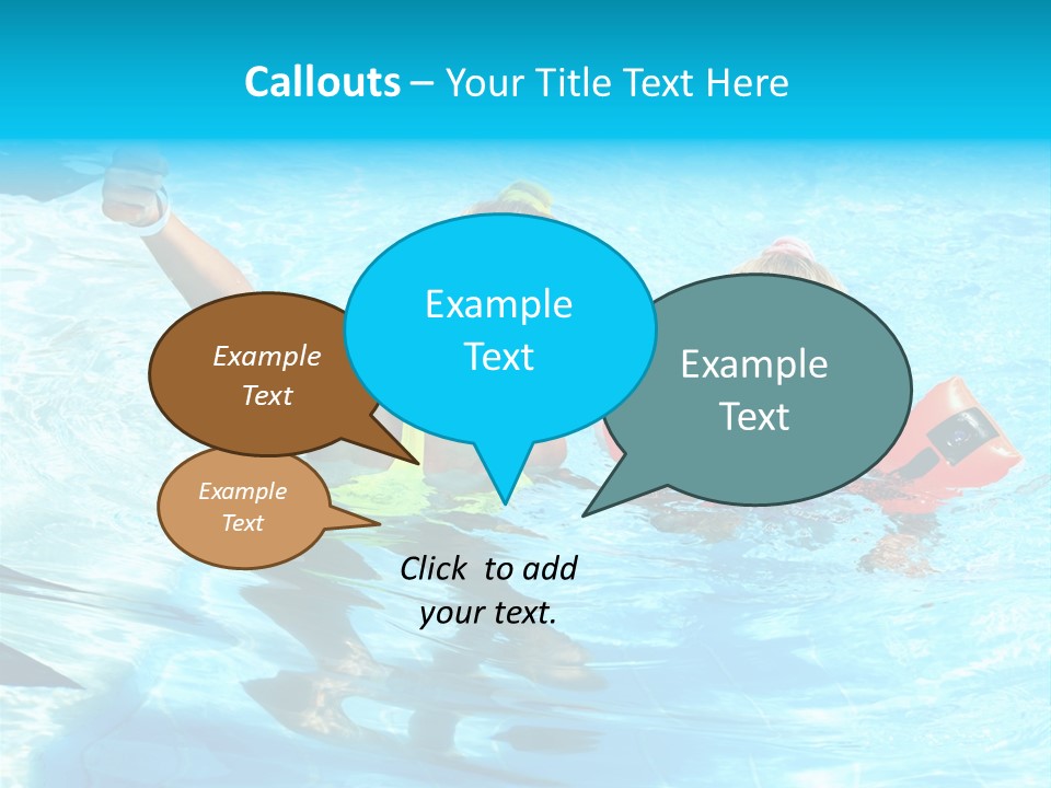 Childhood Aqua Sport PowerPoint Template