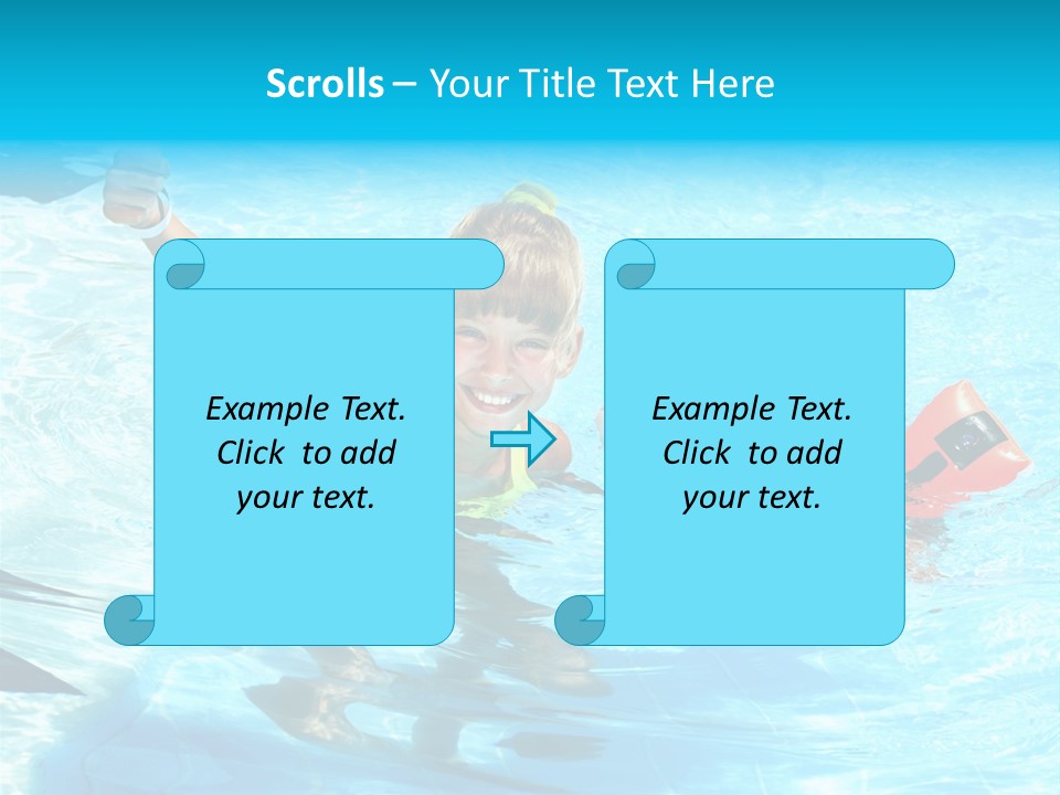 Childhood Aqua Sport PowerPoint Template