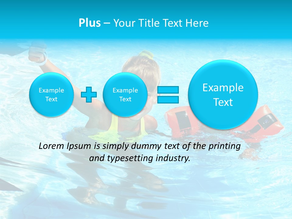 Childhood Aqua Sport PowerPoint Template