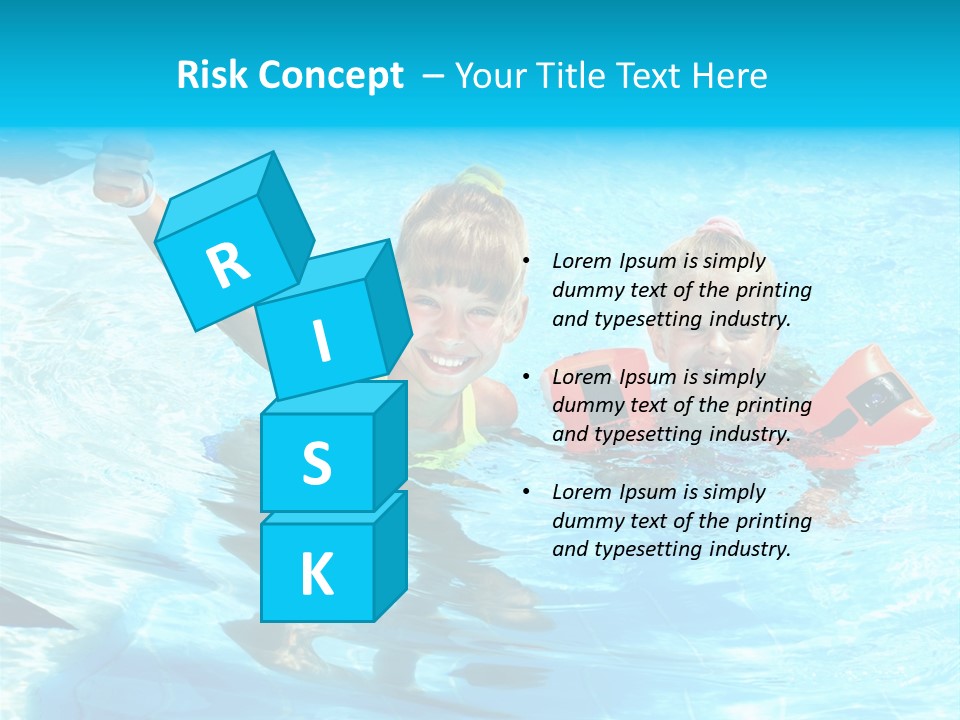 Childhood Aqua Sport PowerPoint Template