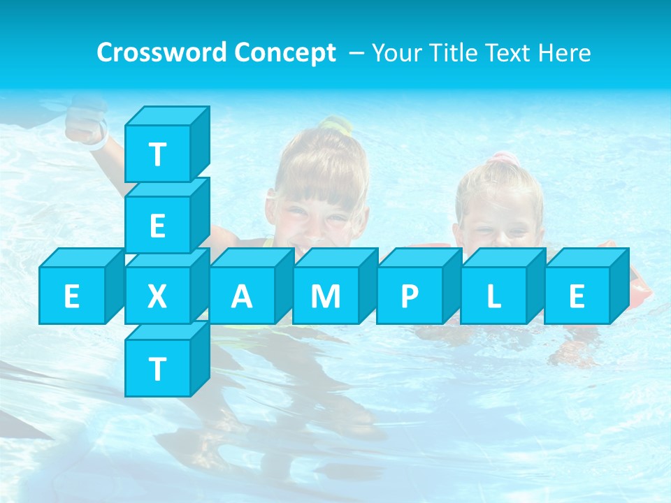Childhood Aqua Sport PowerPoint Template