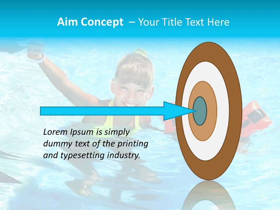 Childhood Aqua Sport PowerPoint Template