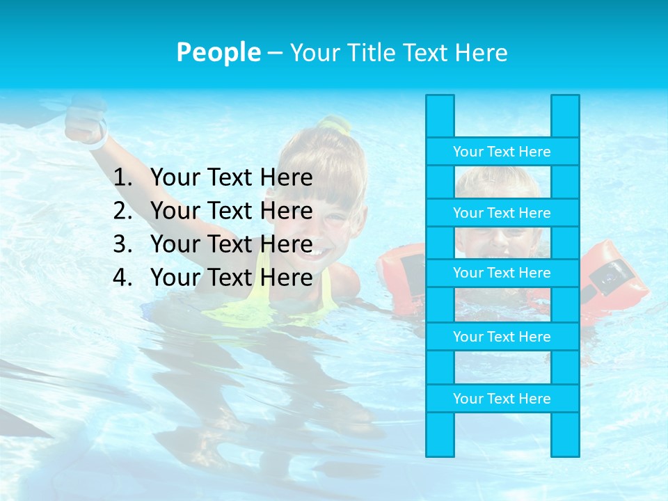 Childhood Aqua Sport PowerPoint Template