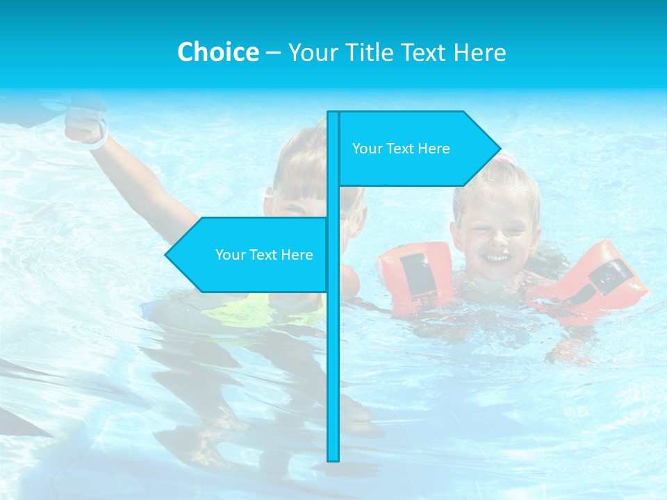 Childhood Aqua Sport PowerPoint Template
