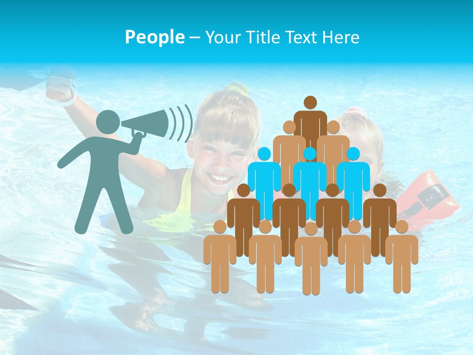 Childhood Aqua Sport PowerPoint Template
