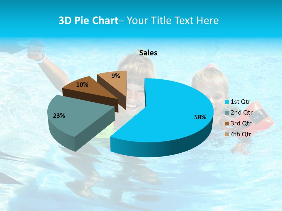 Childhood Aqua Sport PowerPoint Template