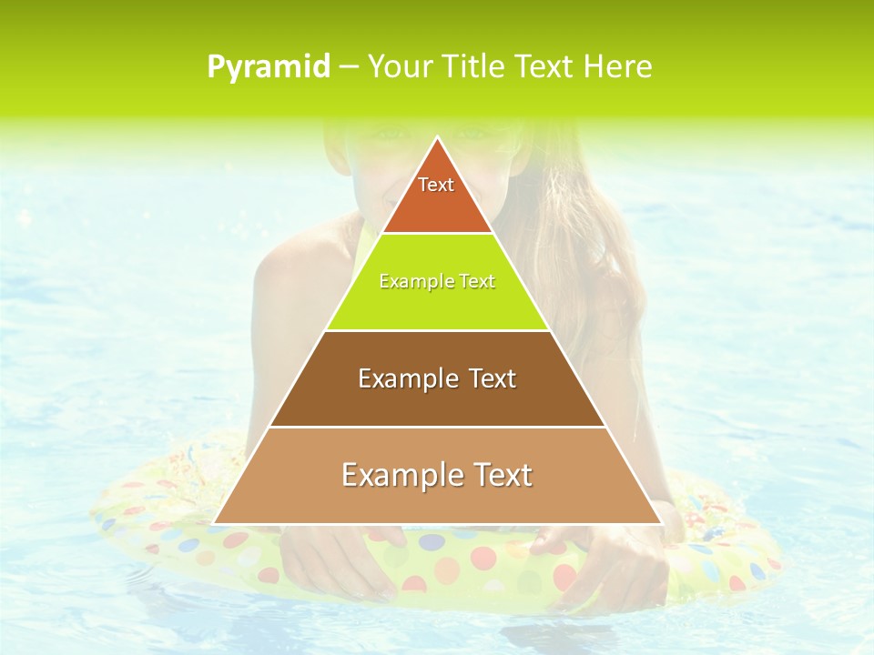 Water Park Swim Orange PowerPoint Template