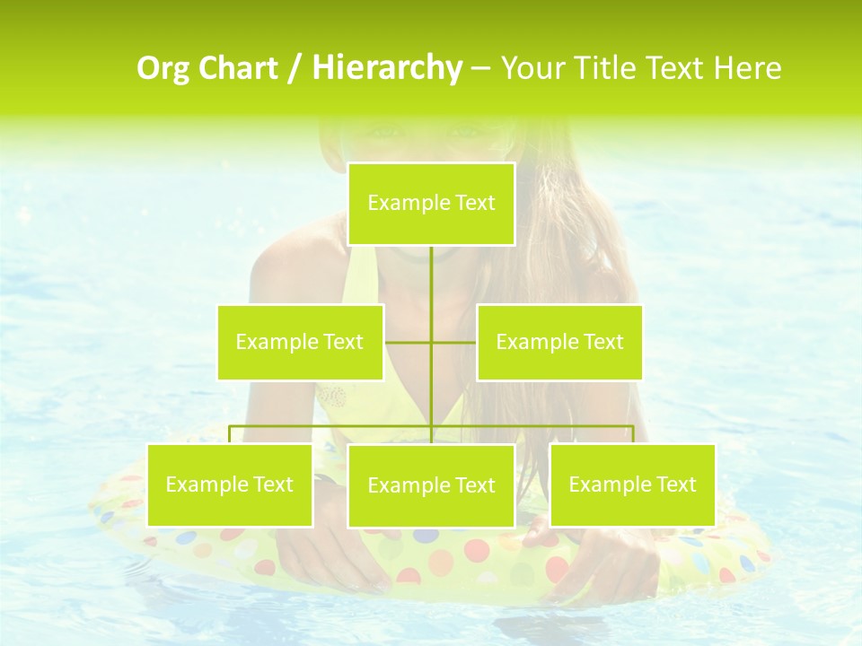 Water Park Swim Orange PowerPoint Template