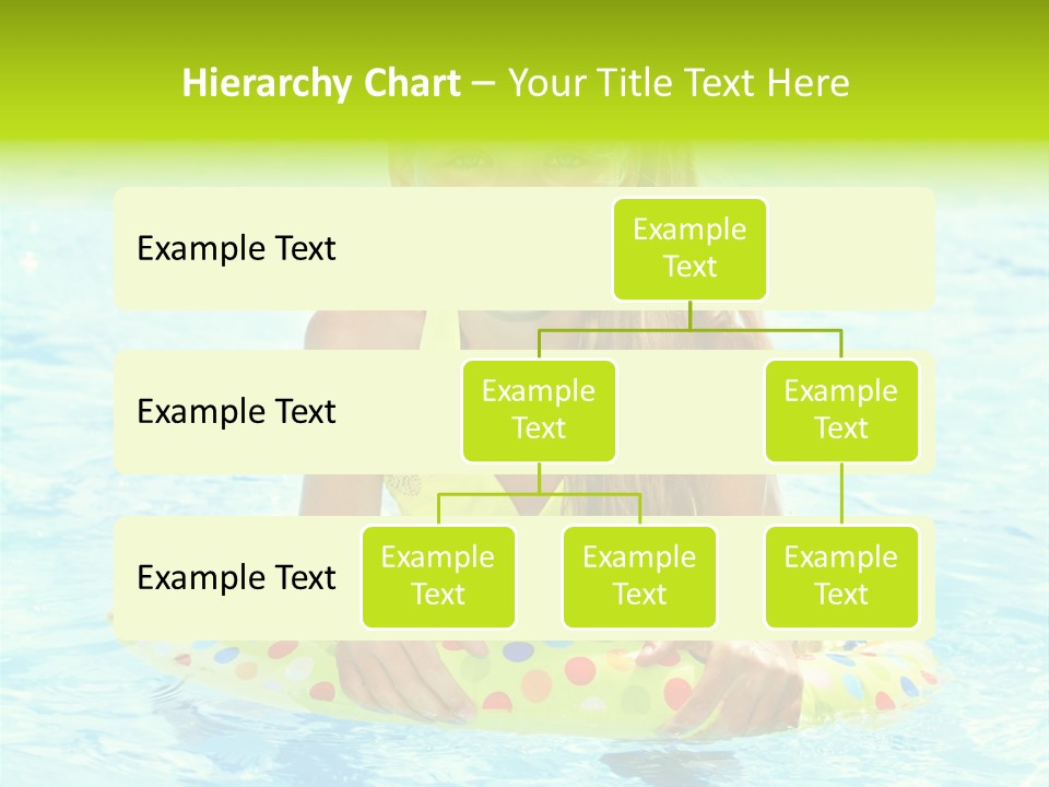 Water Park Swim Orange PowerPoint Template