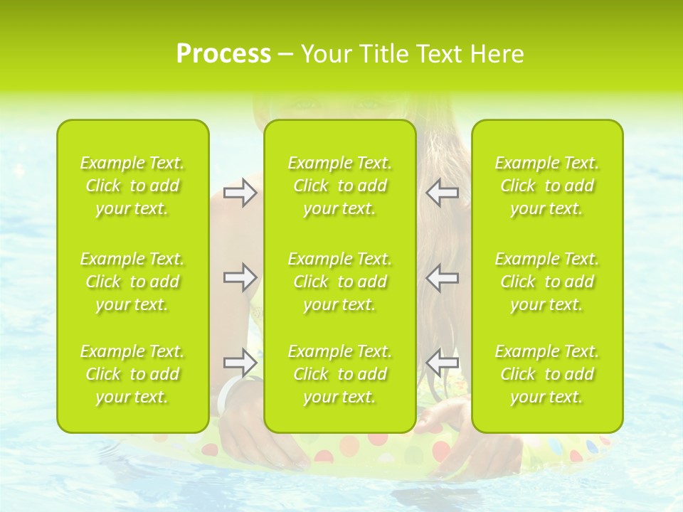 Water Park Swim Orange PowerPoint Template