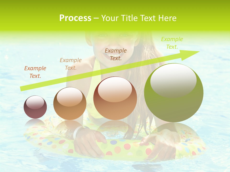 Water Park Swim Orange PowerPoint Template