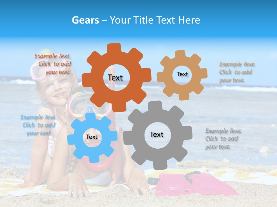 Pie Play Bucket PowerPoint Template