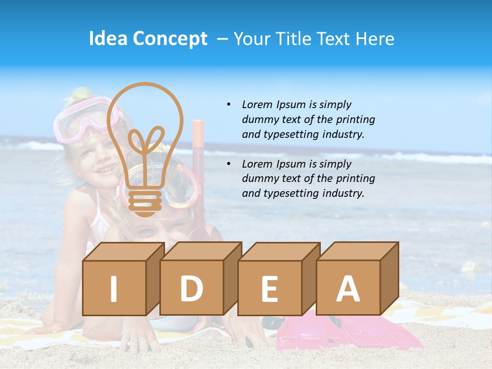 Pie Play Bucket PowerPoint Template