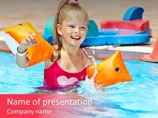 Inflatable Water Sport Lifestyle PowerPoint Template