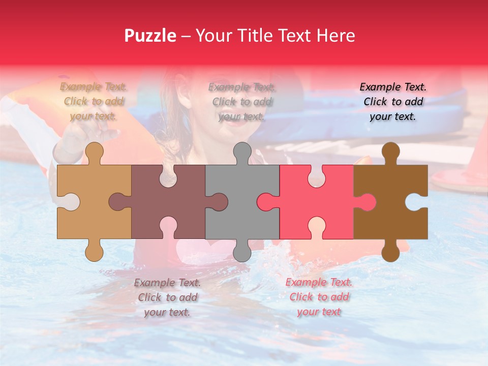 Inflatable Water Sport Lifestyle PowerPoint Template