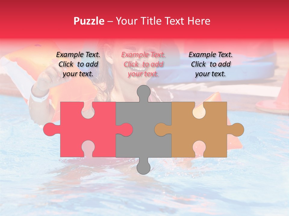 Inflatable Water Sport Lifestyle PowerPoint Template