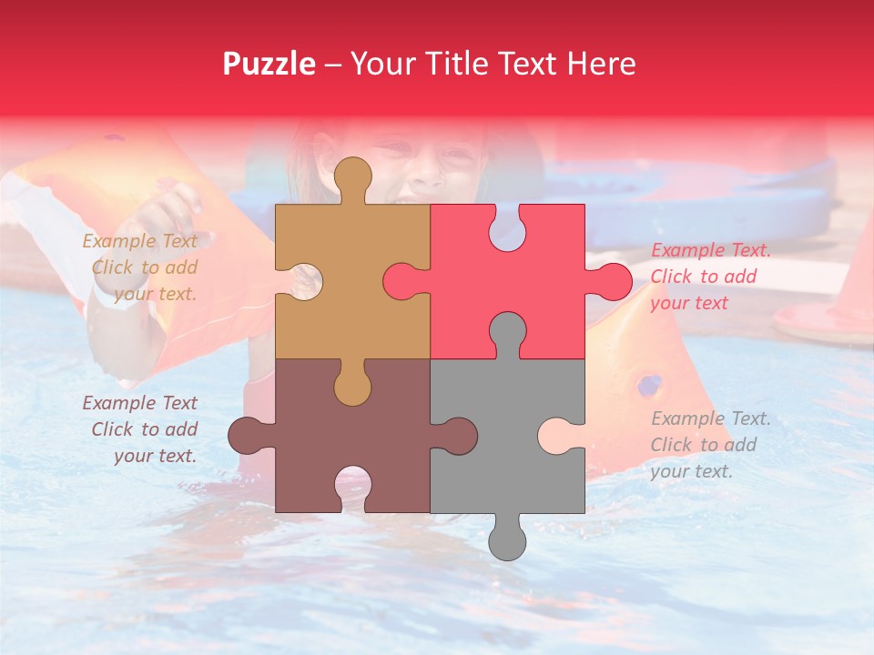 Inflatable Water Sport Lifestyle PowerPoint Template