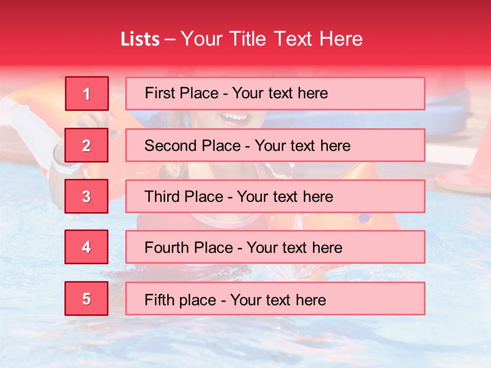 Inflatable Water Sport Lifestyle PowerPoint Template