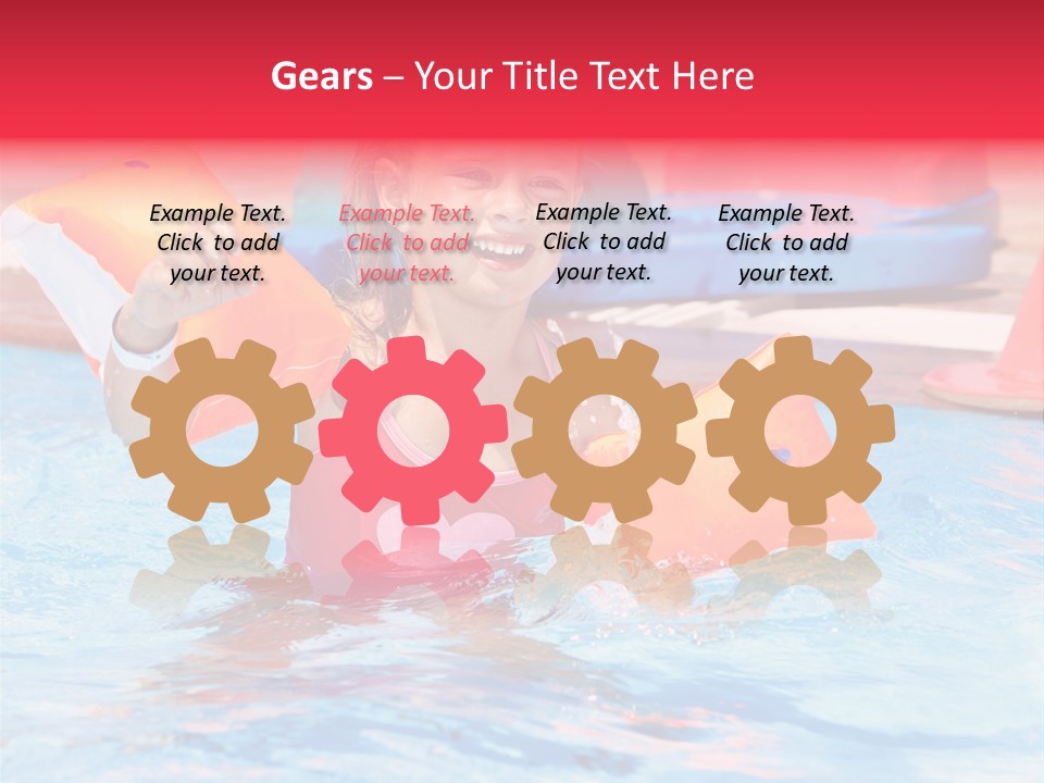 Inflatable Water Sport Lifestyle PowerPoint Template